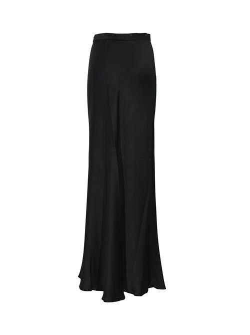 Gonna fluida Rimini in envers satin di viscosa Blu Notte MAX MARA STUDIO | 2526106043600044